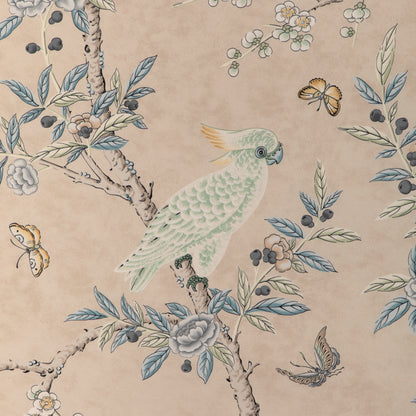 Kanchou Print Fabric by Brunschwig & Fils in Sand