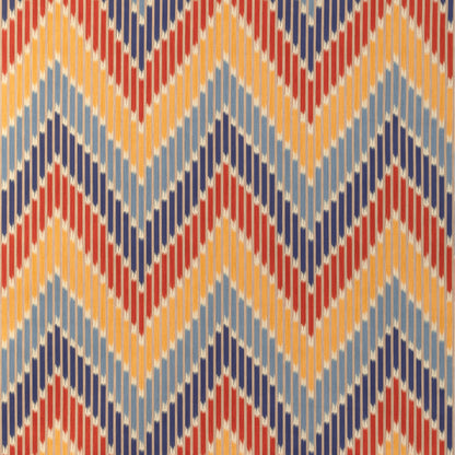 Cascade Print Fabric by Brunschwig & Fils in Red/Blue