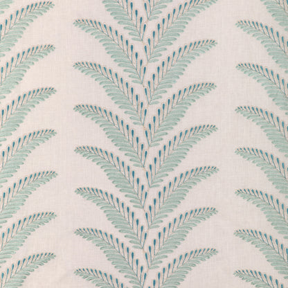 Fougere Emb Fabric by Brunschwig & Fils in Aqua