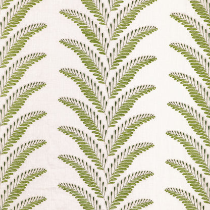 Fougere Emb Fabric by Brunschwig & Fils in Leaf