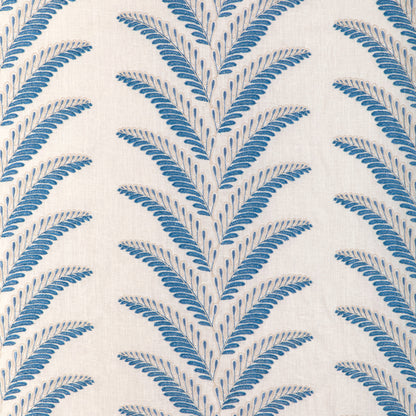 Fougere Emb Fabric by Brunschwig & Fils in Blue