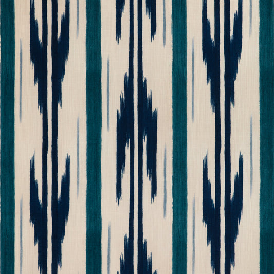 Le Mistral Print Fabric by Brunschwig & Fils in Indigo