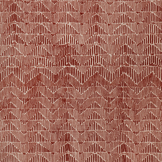 Les Cigales Print Fabric by Brunschwig & Fils in Madder
