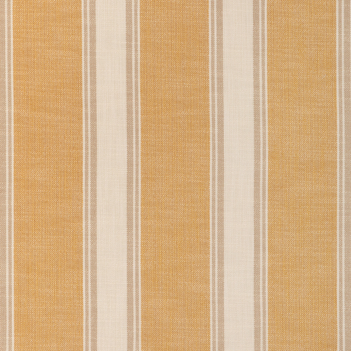 La Riviera Stripe Fabric by Brunschwig & Fils in Ochre