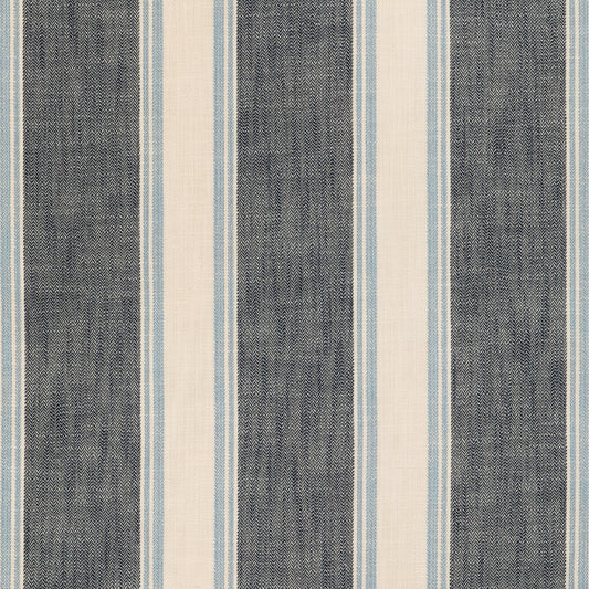 La Riviera Stripe Fabric by Brunschwig & Fils in Blue