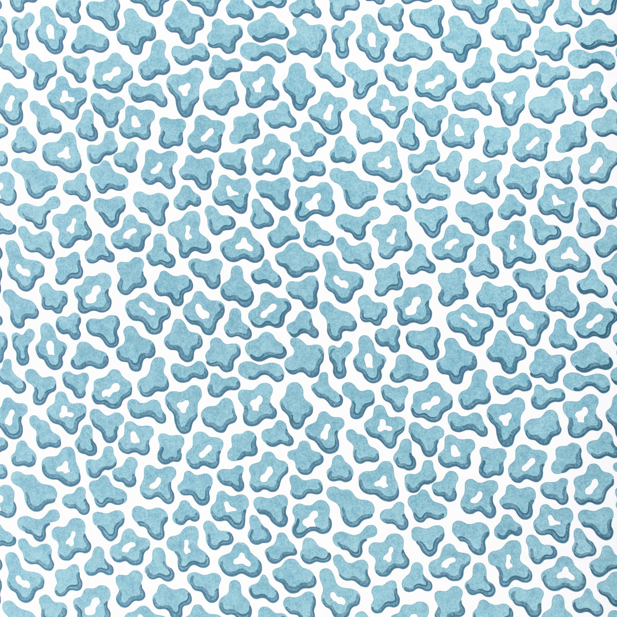 Guepard Print Fabric by Brunschwig & Fils in Aqua