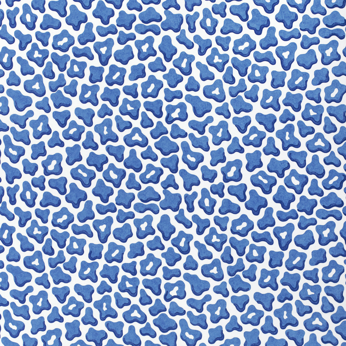 Guepard Print Fabric by Brunschwig & Fils in Blue