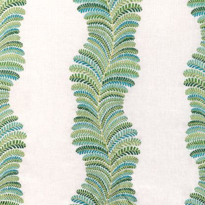 Rowan Emb Fabric by Brunschwig & Fils in Marine