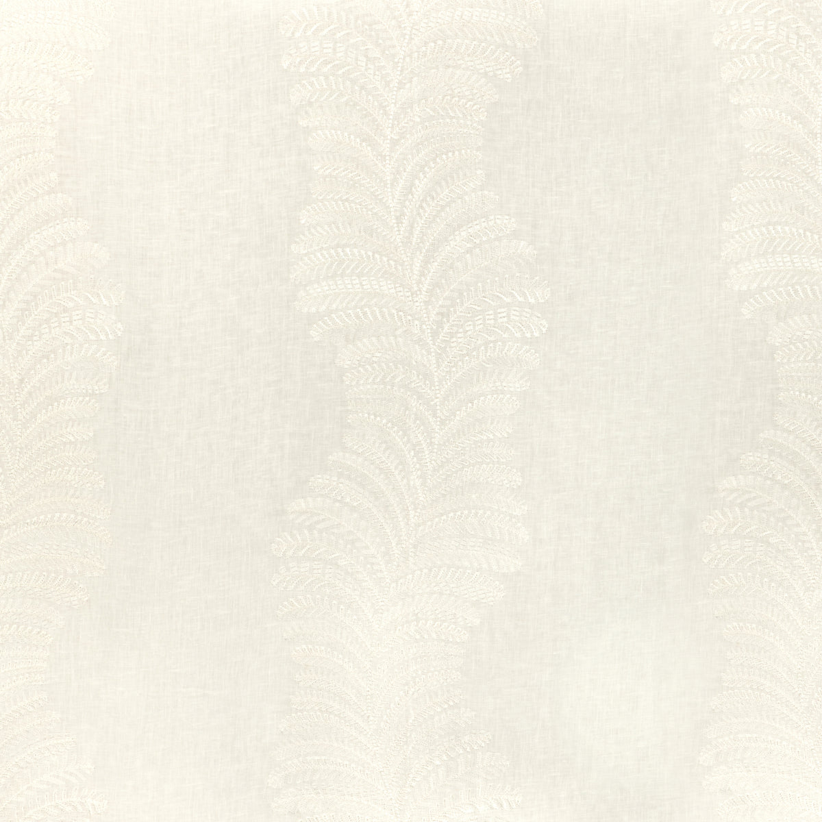 Rowan Sheer Fabric by Brunschwig & Fils in Ivory