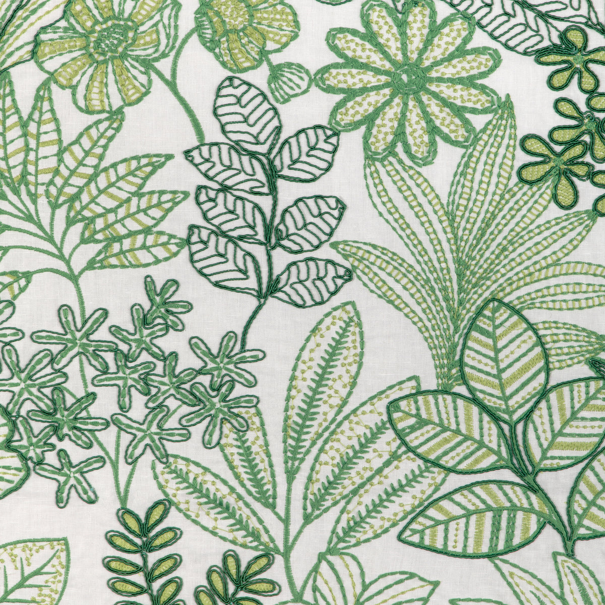 Woodruff Emb Fabric by Brunschwig & Fils in Leaf
