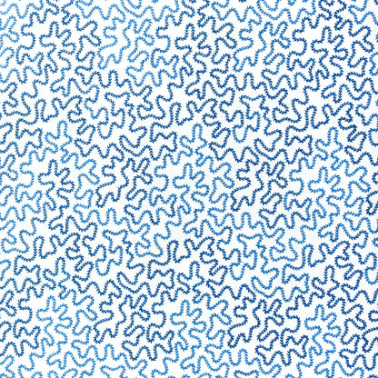 Bramble Emb Fabric by Brunschwig & Fils in Blue