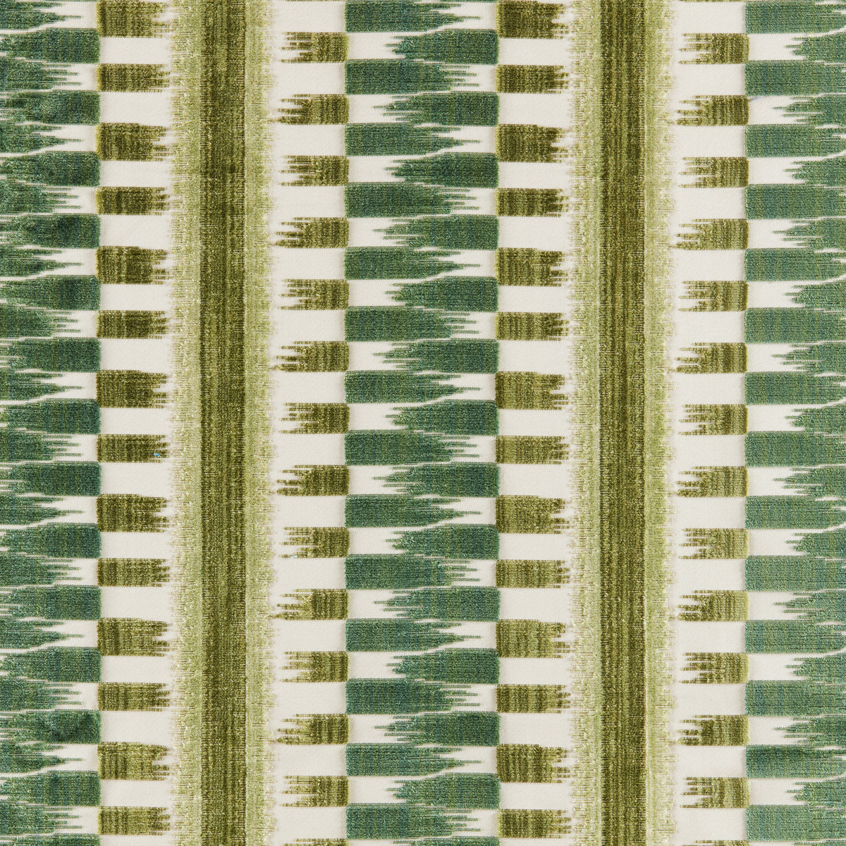 Flamme Velvet Fabric by Brunschwig & Fils in Leaf