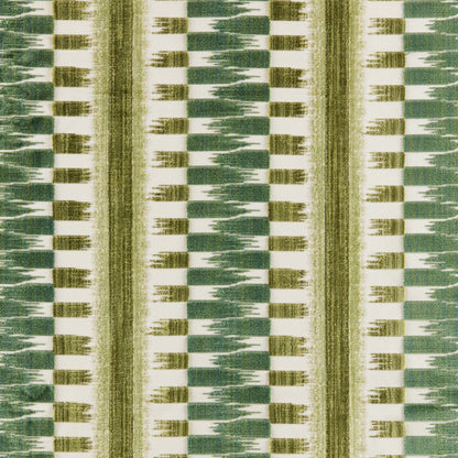 Flamme Velvet Fabric by Brunschwig & Fils in Leaf
