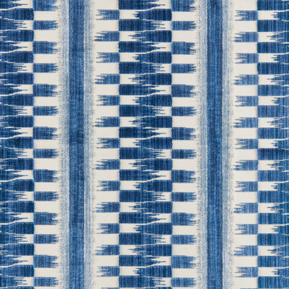 Flamme Velvet Fabric by Brunschwig & Fils in Blue
