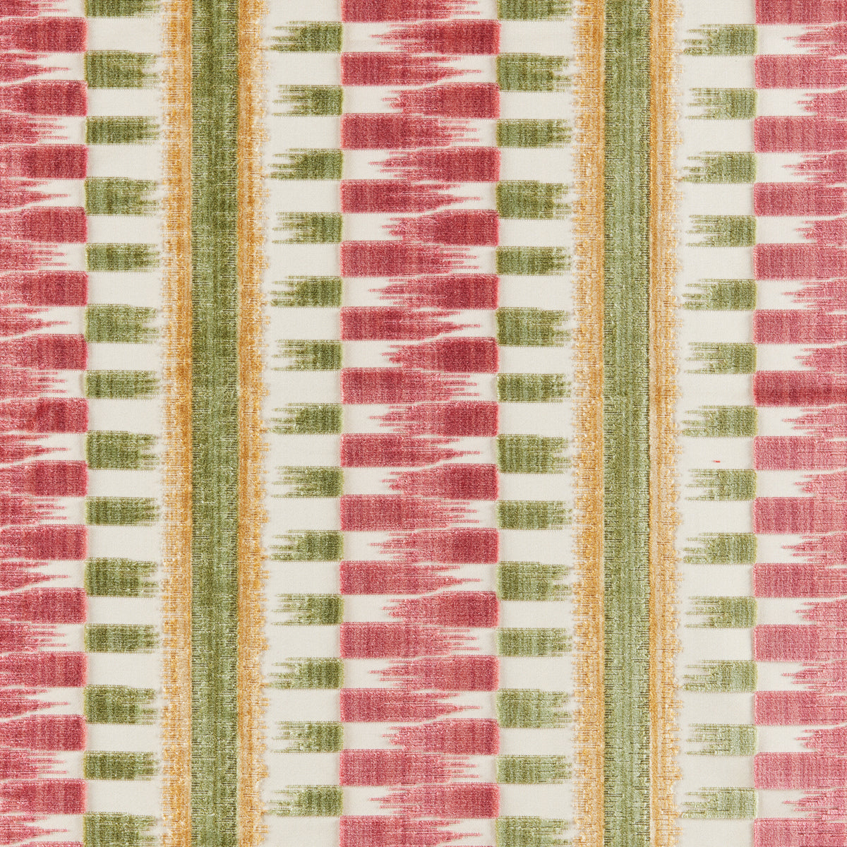 Flamme Velvet Fabric by Brunschwig & Fils in Spring