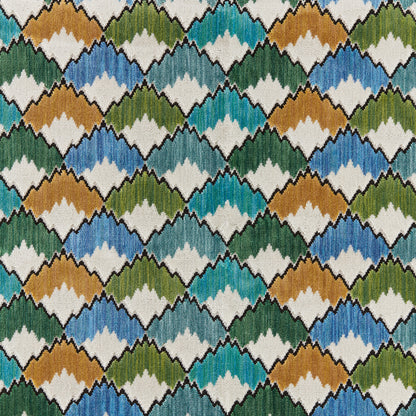Marais Velvet Fabric by Brunschwig & Fils in Marine