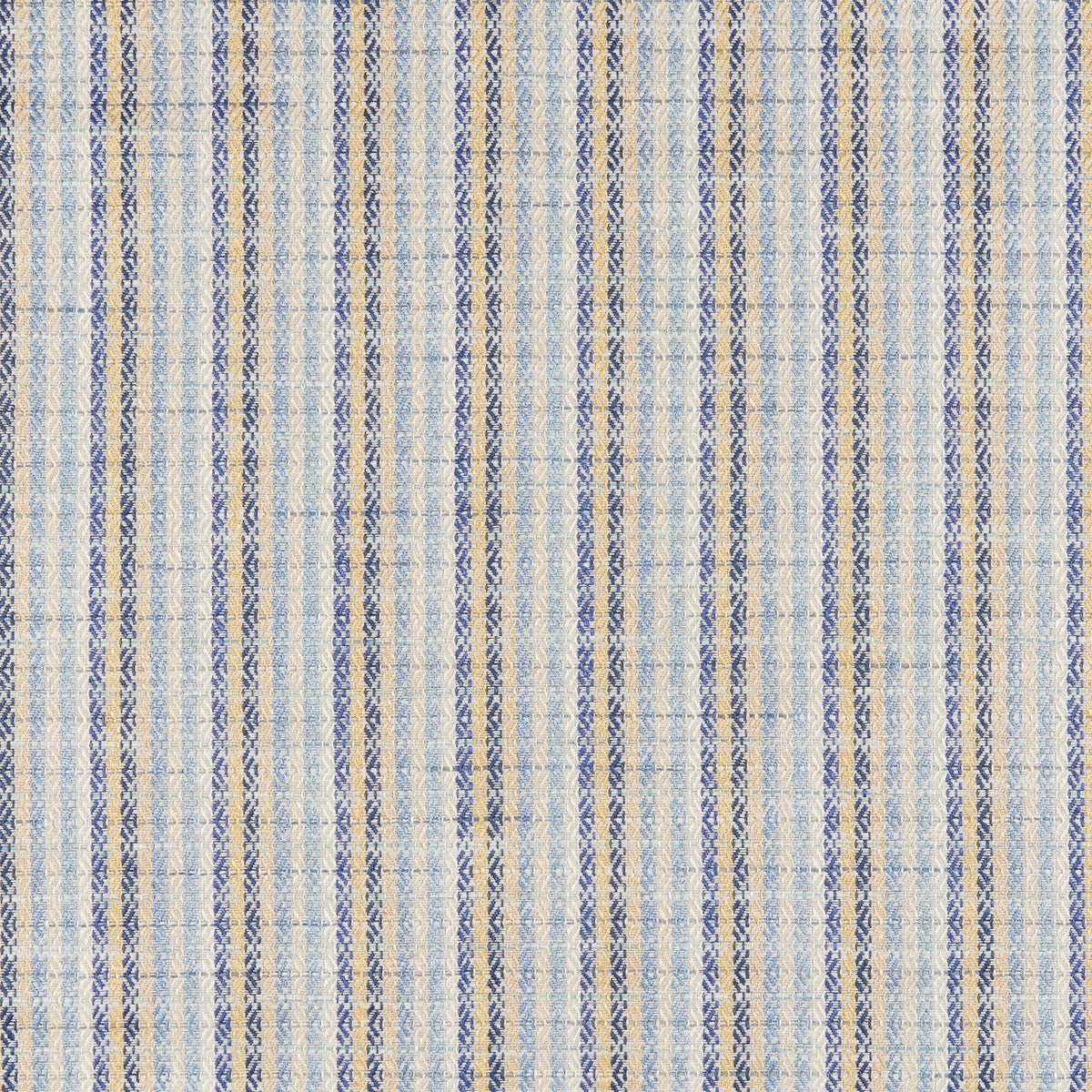 Moret Weave Fabric by Brunschwig & Fils in Blue/Gold