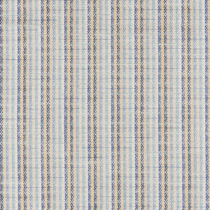 Moret Weave Fabric by Brunschwig & Fils in Blue/Gold