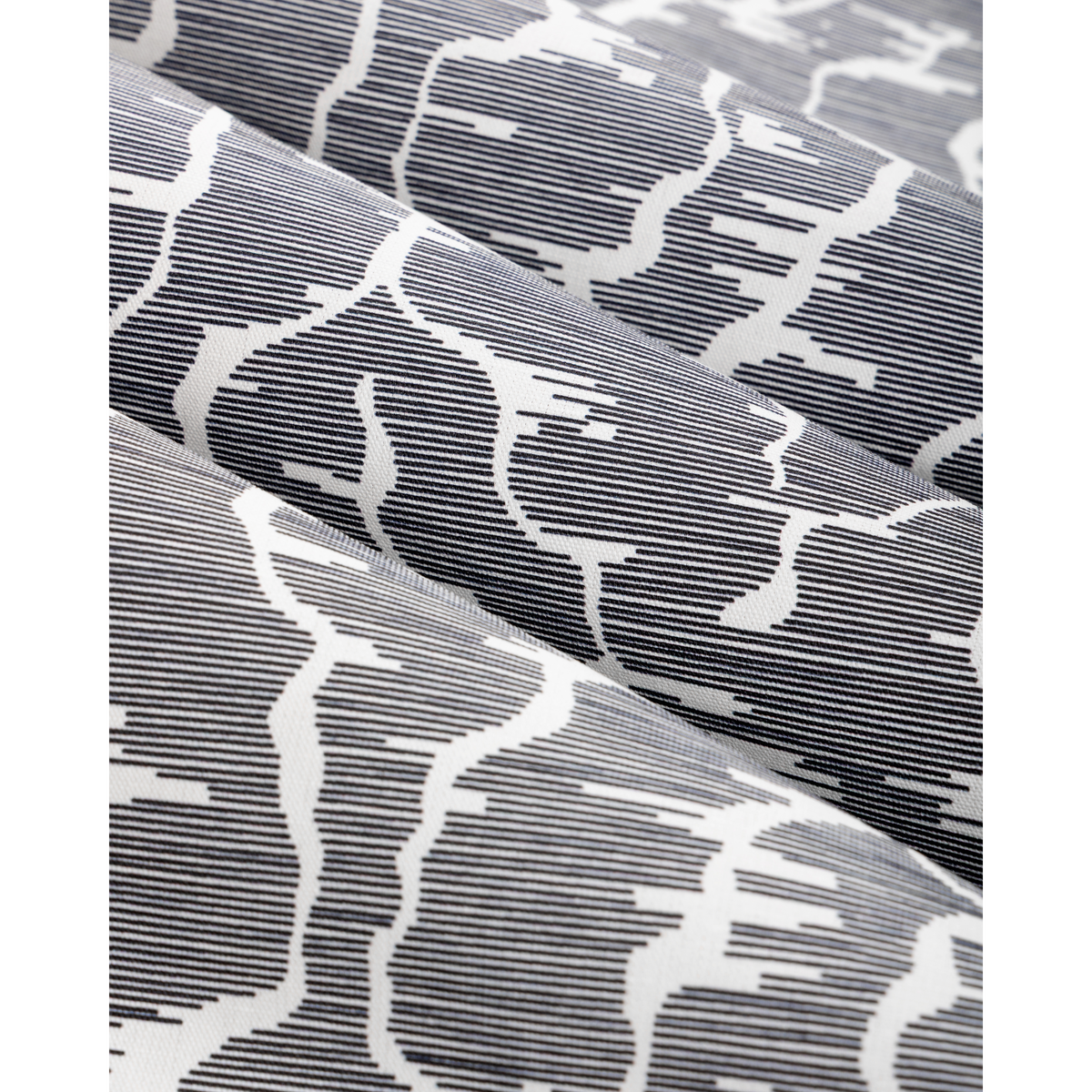 Leves Fabric by Brunschwig & Fils in Noir