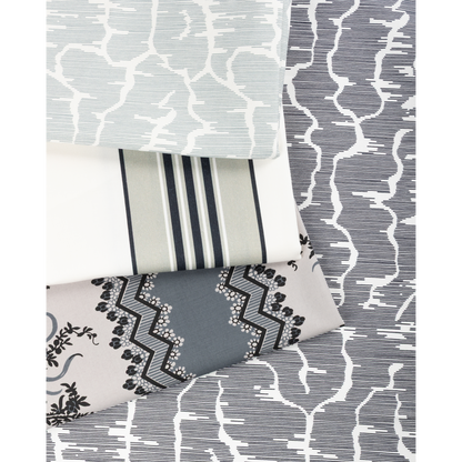 Leves Fabric by Brunschwig & Fils in Noir