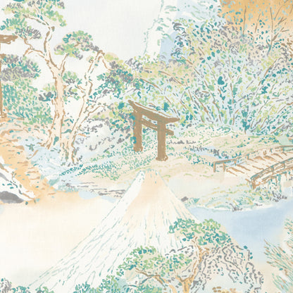 Meiji Print Fabric by Brunschwig & Fils in Aqua