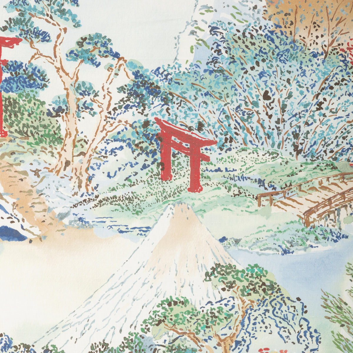 Meiji Print Fabric by Brunschwig & Fils in Multi
