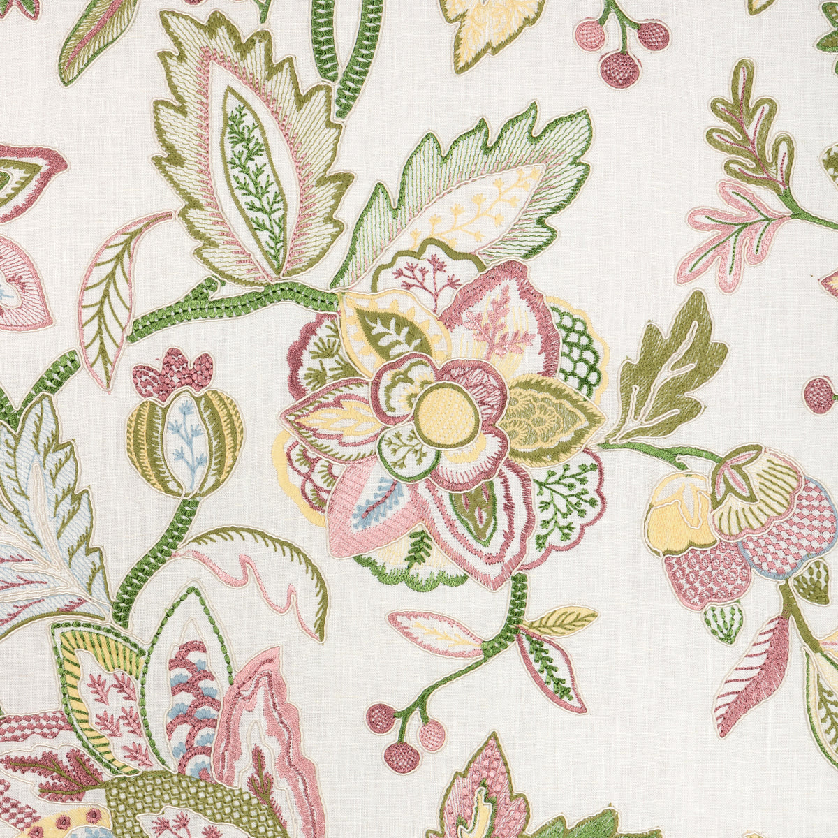 Sierre Emb Fabric by Brunschwig & Fils in Spring