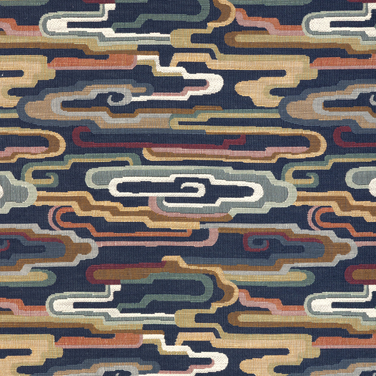 Nuage Tapestry Fabric by Brunschwig & Fils in Navy