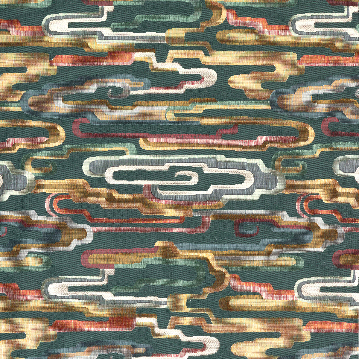 Nuage Tapestry Fabric by Brunschwig & Fils in Green