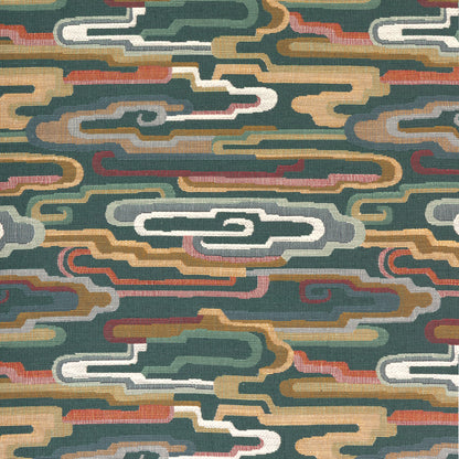 Nuage Tapestry Fabric by Brunschwig & Fils in Green