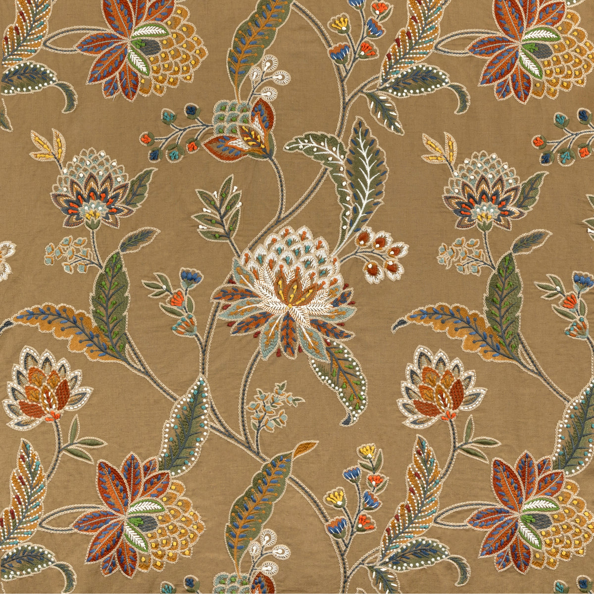 Tropez Emb Fabric by Brunschwig & Fils in Multi
