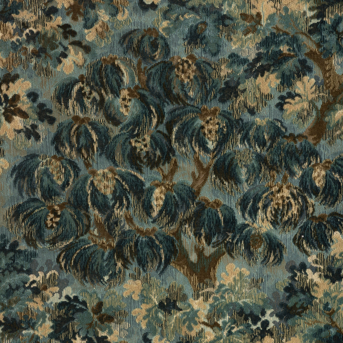 Ming Velvet Fabric by Brunschwig & Fils in Blue