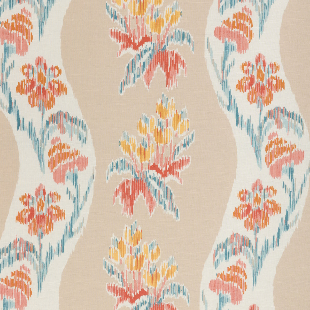Loring Print Fabric by Brunschwig & Fils in Spice