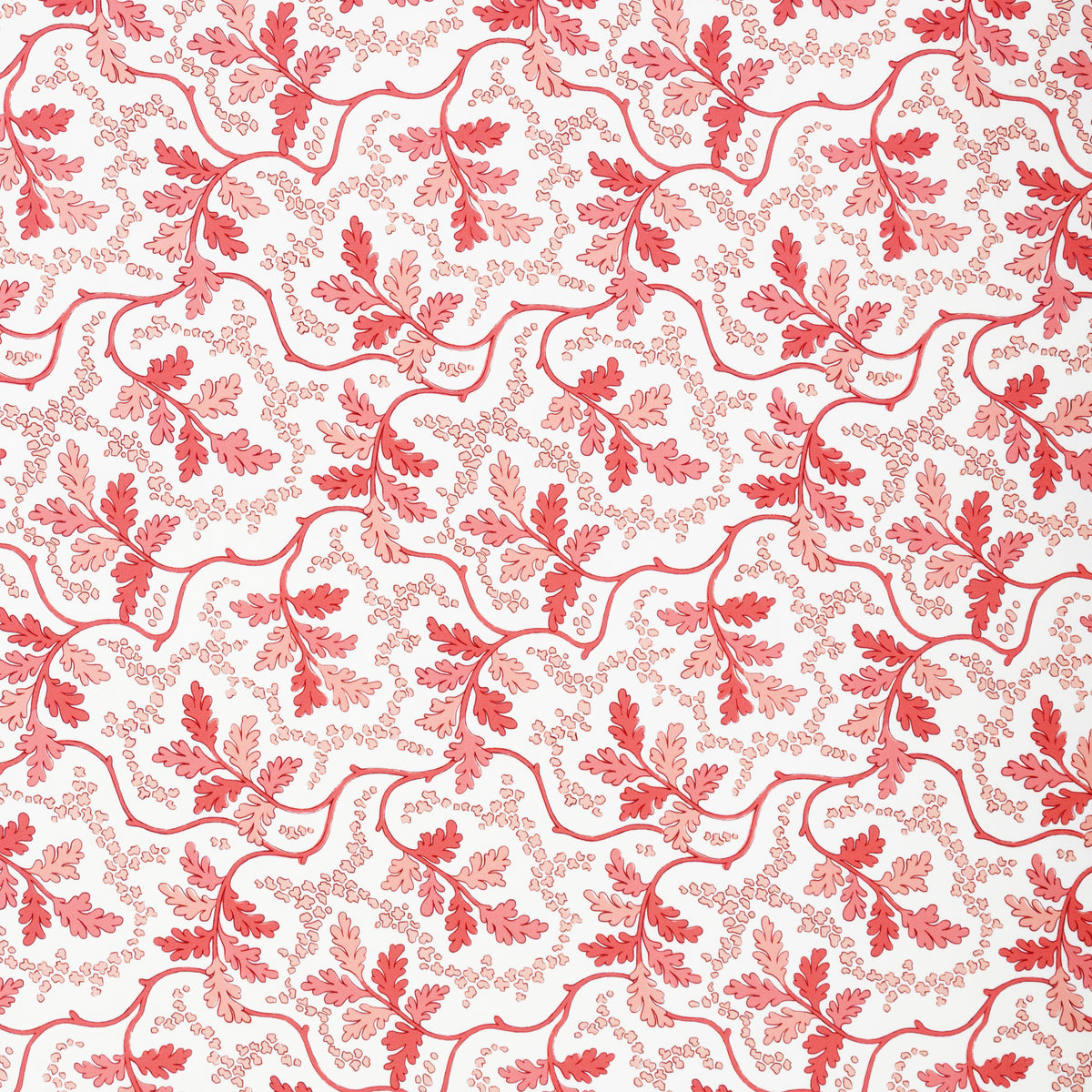 Aureille Print Fabric by Brunschwig & Fils in Berry
