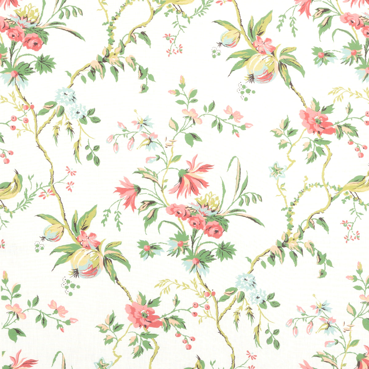 Locklin Print Fabric by Brunschwig & Fils in Spring