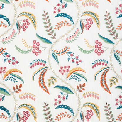 Genive Emb Fabric by Brunschwig & Fils in Jewel