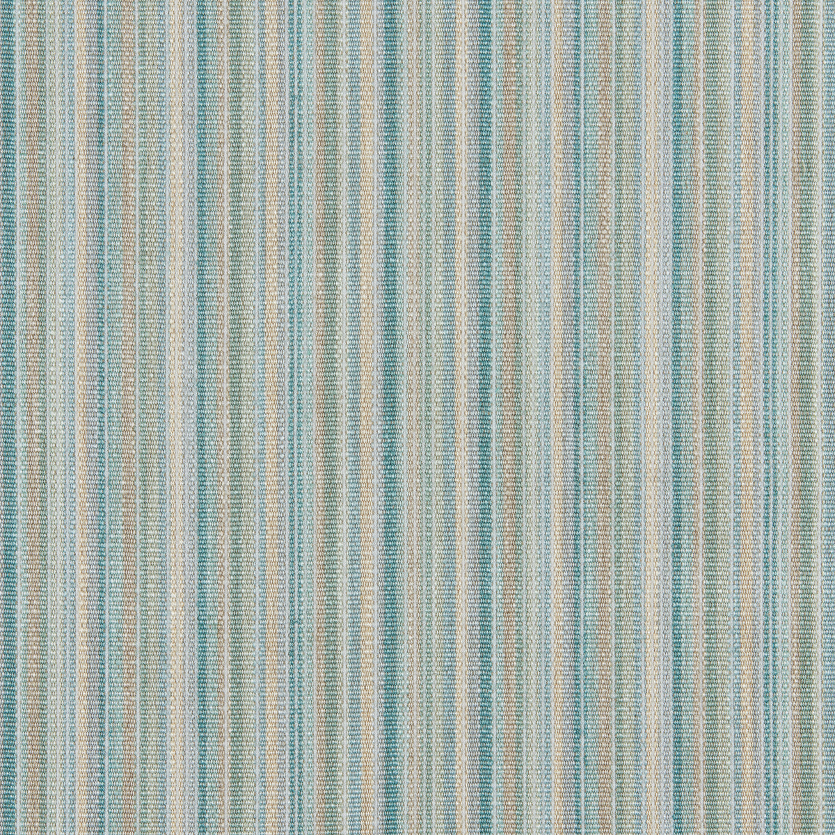 Cantal Stripe Fabric by Brunschwig & Fils in Aqua