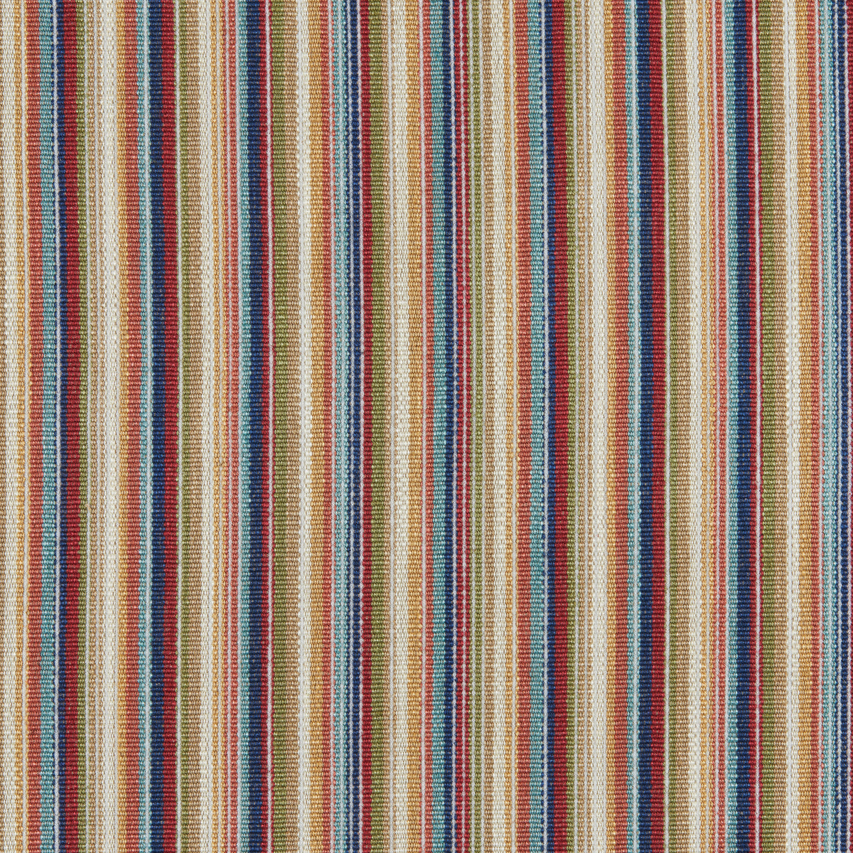 Cantal Stripe Fabric by Brunschwig & Fils in Primary