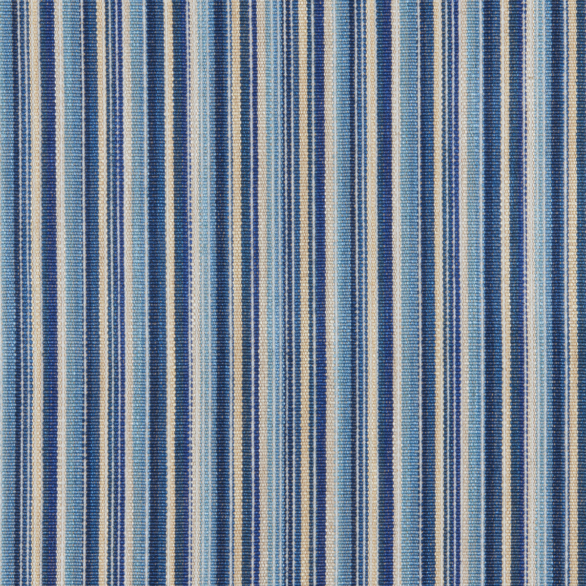 Cantal Stripe Fabric by Brunschwig & Fils in Blue
