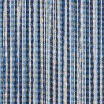 Cantal Stripe Fabric by Brunschwig & Fils in Blue