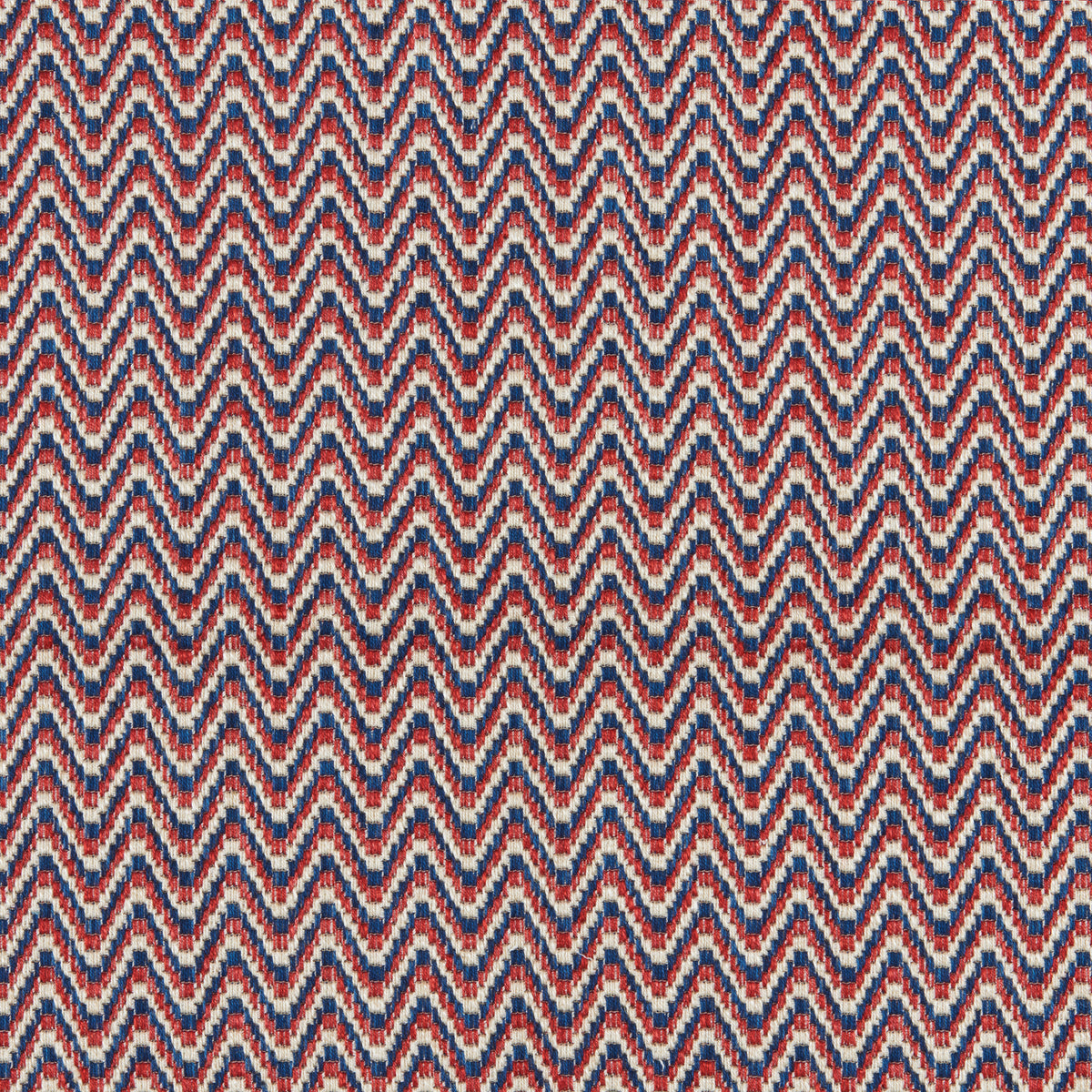 Laubinet Weave Fabric by Brunschwig & Fils in Red/Blue