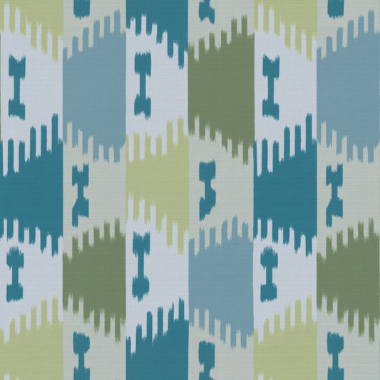 Forezan Outdoor Fabric by Brunschwig & Fils in Marine