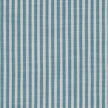 Vesonne Stripe Fabric by Brunschwig & Fils in Aqua