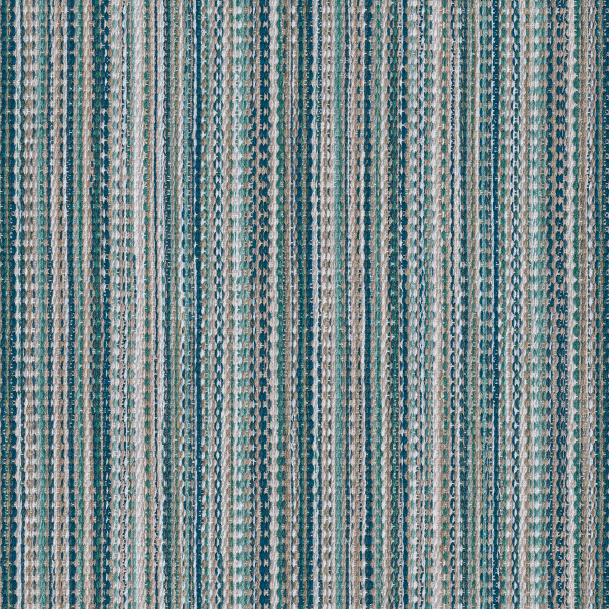Longemer Stripe Fabric by Brunschwig & Fils in Aqua