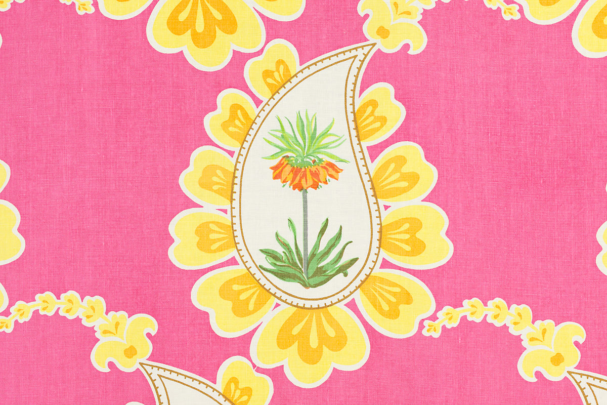 Bombay Fabric by Raoul Textiles in Fuchsia (804B83)