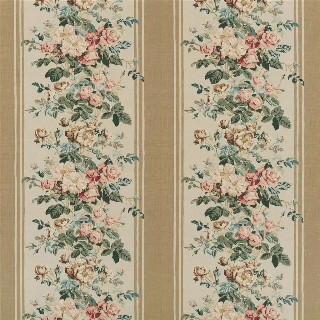 Bramhall Garden Fabric by Ralph Lauren in Tea
