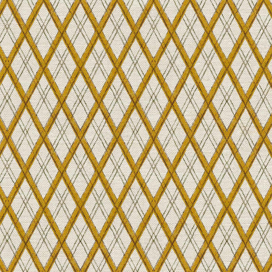 Little Lattice Fabric by Ottoline in Mustard (Made To Order)