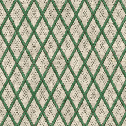 Little Lattice Fabric by Ottoline in Green