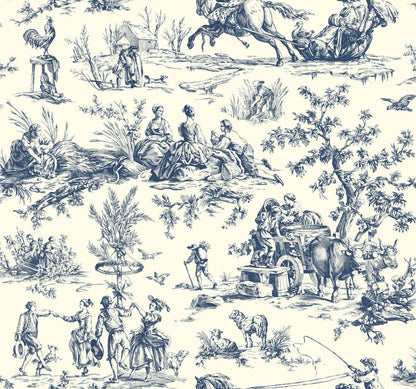 Seasons Toile Wallpaper