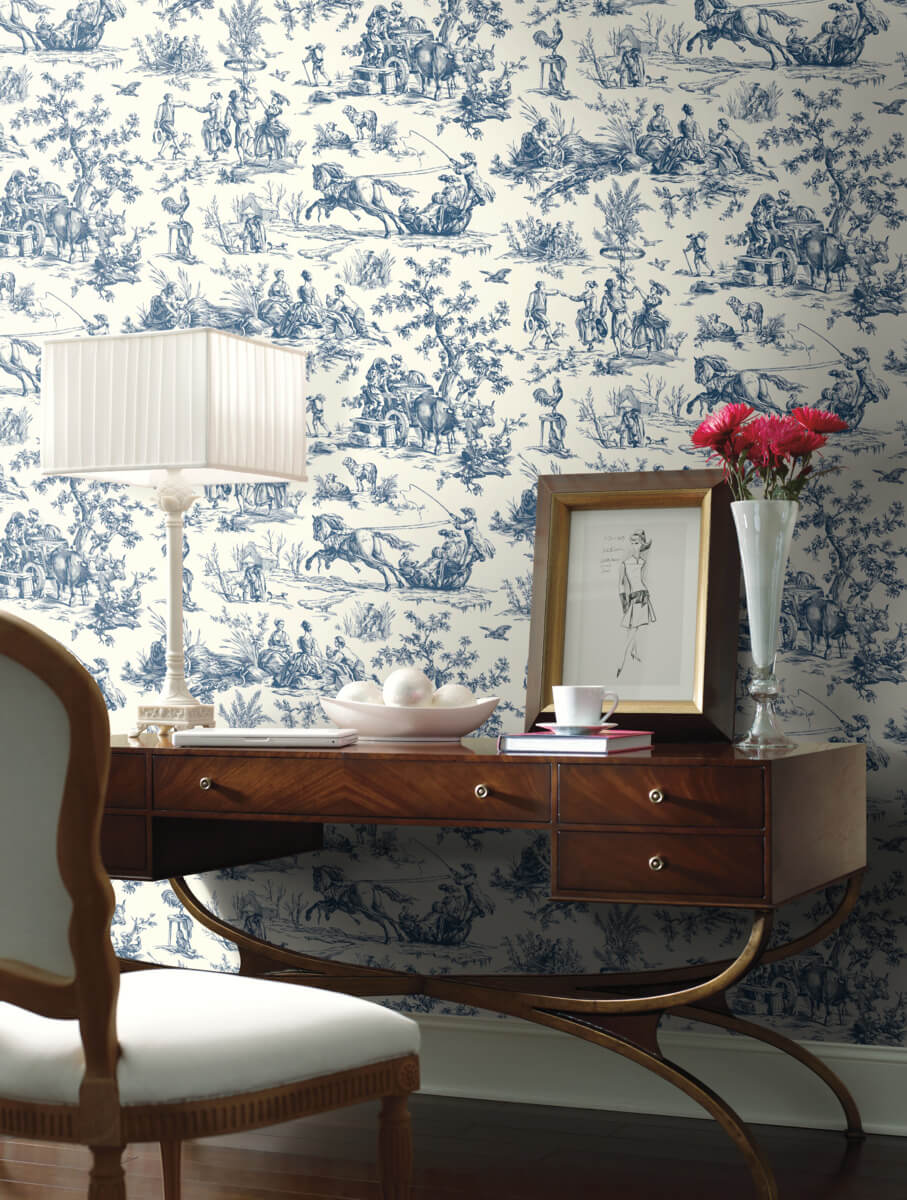 Seasons Toile Wallpaper